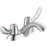 DELTA® 21C142 TECK® Heavy Duty Centerset Sink Faucet, Polished Chrome, 2 Handles, 1.5 gpm Flow Rate