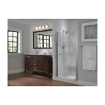 DELTA® 2533LF-SSMPU Kayra™ Centerset Bathroom Faucet, Stainless Steel, 2 Handles, Metal Push Pop-Up Drain, 1.2 gpm at 60 psi Flow Rate