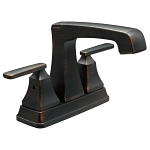 DELTA® 2564-RBMPU-DST Ashlyn® Centerset Lavatory Faucet, Venetian Bronze, 2 Handles, Metal Pop-Up Drain, 1.2 gpm Flow Rate