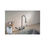 DELTA® 27C4842 TECK® Heavy Duty Lavatory Sink Faucet, Polished Chrome, 2 Handles, 1.5 gpm Flow Rate
