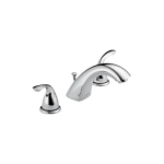 DELTA® 3530LF-MPU Classic Widespread Lavatory Faucet, 1.5 gpm, 2-3/8 in H Spout, 6 to 16 in Center, Polished Chrome, 2 Handles, Pop-Up Drain, Commercial
