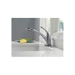 DELTA® 470-DST Signature™ Kitchen Faucet, 1.8 gpm Flow Rate, 120 deg Swivel Spout, Polished Chrome, 1 Handles, 1/3 Faucet Holes