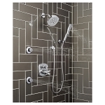 DELTA® 50560-PR Handshower Wall Elbow, 1/2 in Nominal, FNPT x NPSM End Style, Solid Brass, Import