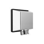 DELTA® 50570-PR Square Universal Handshower Wall Elbow, 1/2 in Nominal, FNPT x NPSM End Style, Solid Brass, Import