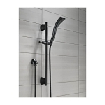 DELTA® 51579-BL Universal 1-Setting Hand Shower, 1.75 gpm, 82 in L Hose, Matte Black, Import
