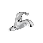 DELTA® 520-MPU-DST Classic Centerset Lavatory Faucet, Polished Chrome, 1 Handles, 50/50 Pop-Up Drain, 1.2 gpm Flow Rate