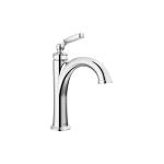 DELTA® 532-MPU-DST Woodhurst™ Single Handle Bathroom Faucet, 1.2 gpm Flow Rate, 5.38 in H Spout, 1 Handles, Pop-Up Drain, 1 Faucet Holes, Chrome, Lavatory Function