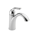 DELTA® 538-MPU-DST Lahara® Centerset Lavatory Faucet, Commercial, 1.2 gpm Flow Rate, 3-15/16 in H Spout, 1 Handles, Pop-Up Drain, 1/3 Faucet Holes, Polished Chrome, Function: Traditional