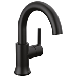 DELTA® 559HA-BL-DST Trinsic® Lavatory Faucet, 1.2 gpm Flow Rate, 8-7/8 in H Spout, 1 Handle, Metal Push Pop-Up Drain, 1 Faucet Hole, Matte Black, Function: Traditional