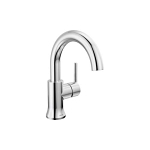 DELTA® 559HA-DST Trinsic® Lavatory Faucet, Commercial, 1.2 gpm Flow Rate, 5-3/4 in H Spout, 1 Handles, Push Pop-Up Drain, 1 Faucet Holes, Polished Chrome, Function: Traditional