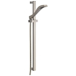 DELTA® 57051-SS Dryden™ Premium Hand Shower, 1-Function Shower Head, 2 gpm Flow Rate, 60 to 82 in L Hose, 1/2-14 Male NPSM Connection, Stainless Steel, Import