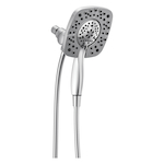 DELTA® 58498 In2ition® 2-in-1 Shower Head and Hand Shower Combo, 1.75 gpm Flow Rate, 60 to 82 in L Hose, Polished Chrome