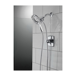 DELTA® 58498 In2ition® 2-in-1 Shower Head and Hand Shower Combo, 1.75 gpm Flow Rate, 60 to 82 in L Hose, Polished Chrome