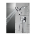 DELTA® 58498 In2ition® 2-in-1 Shower Head and Hand Shower Combo, 1.75 gpm Flow Rate, 60 to 82 in L Hose, Polished Chrome