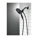 DELTA® 58498-BL In2ition® 2-in-1 Shower Head and Hand Shower Combo, 1.75 gpm Flow Rate, 60 to 82 in L Hose, Matte Black, Import