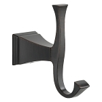 DELTA® 75135-RB Robe Hook, Dryden™, 2 Hooks, 1-3/4 in OAW x 4-11/16 in OAD x 5 in OAH, Import