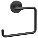 DELTA® 759460-BL Trinsic® Towel Ring, 6-13/32 in L Bar, 2 in OAD x 5-11/16 in OAH, Matte Black, Import