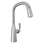 DELTA® 9176-AR-PR-DST Stryke® Pull-Down Kitchen Faucet, 1.8 gpm Flow Rate, Arctic Stainless, 1 Handles, 1 Faucet Holes, Commercial/Residential