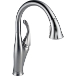 DELTA® 9192-AR-DST Addison™ Kitchen Faucet, 1.5 gpm Flow Rate, Arctic™ Stainless Steel, 1 Handles, 1 Faucet Holes, Function: Traditional, Commercial