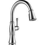 DELTA® 9197-AR-PR-DST Cassidy™ Pull-Down Kitchen Faucet, 1.8 gpm at 60 psi Flow Rate, Lumicoat Arctic Stainless Steel, 1 Handle, 1/3 Faucet Holes