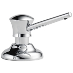 DELTA® RP1002 Classic Soap/Lotion Dispenser, Polished Chrome, 13 oz Capacity, Deck Mount, Metal, Import