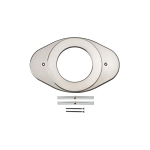 DELTA® RP29827SS Replacement Shower Renovation Cover Plate, 5-1/8 in, 13 in L x 8-1/8 in H, Brass, Stainless Steel, Import, Residential