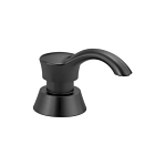 DELTA® RP50781BL Deluca™ Soap/Lotion Dispenser, Matte Black, 13 oz Capacity, Import