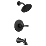 DELTA® T14433-BL Monitor® 14 Series Tub and Shower Trim, 1.75 gpm Shower, Matte Black