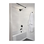 DELTA® T14433-BL Monitor® 14 Series Tub and Shower Trim, 1.75 gpm Shower, Matte Black