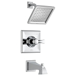 DELTA® T14451-WE Monitor® 14 Tub and Shower Trim, 1.75 gpm Shower, Polished Chrome