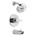 DELTA® T14461 Monitor® 14 Tub and Shower Faucet Trim, 1.75 gpm Shower, Polished Chrome