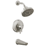 DELTA® T17472-SS-PR Monitor® 17 Series Tub and Shower Trim With H2Okinetic® Technology, 6.2 gpm Valve, 1.75 gpm Shower, Lumicoat™ Stainless