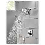 DELTA® 50570-PR Square Universal Handshower Wall Elbow, 1/2 in Nominal, FNPT x NPSM End Style, Solid Brass, Import