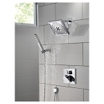 DELTA® 50570-PR Square Universal Handshower Wall Elbow, 1/2 in Nominal, FNPT x NPSM End Style, Solid Brass, Import