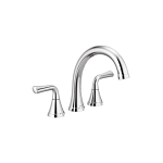 DELTA® T2733 Kayra™ Roman Tub/Whirlpool Faucet Trim, 10 to 16 in Center, Polished Chrome, 2 Handles, Domestic