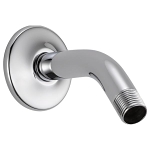 DELTA® U4993-PK Shower Arm and Flange, 6 in L, 1/2 in Male IPS, Import