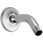 DELTA® U4993-PK Shower Arm and Flange, 6 in L, 1/2 in Male IPS, Import