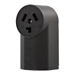 EATON Arrow Hart™ Eaton Wiring Devices 125 Single Straight Blade Receptacle, 125/250 V AC, 30 A, 3 Poles, 3 Wires, Black