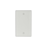EATON Arrow Hart™ 2129W-BOX 2000 Standard Blank Wall Plate, 1 Gangs, 2-3/4 in W x 4-1/2 in H, Thermoset, White