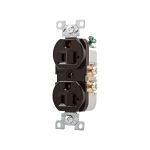 Diversitech 620-702 Electrical Duplex Receptacle, 125 VAC, 20 A, Brown
