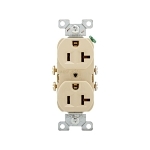 Diversitech 620-703 Electrical Duplex Receptacle, 125 VAC, 20 A, Ivory