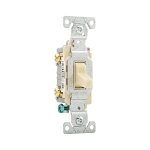 EATON Arrow Hart CS220V Heavy Duty Specification Grade AC Toggle Switch, 120/277 V, 20 A, 1/2 hp Power Rating