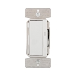 EATON Devine® DAL06P-C2-K AL Series Multi-Location Decorator Remote Dimmer Switch, 120 V, 1 Pole, 3-Way Operation, Ivory/Light Almond/White