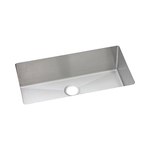 Elkay® EFRU311610T Crosstown® Transitional Kitchen Sink, Polished Satin, Rectangle Shape, 30-1/2 in L x 16 in W x 10 in D Bowl, 32-1/2 in L x 18 in W x 10 in H, 16 ga 304 Stainless Steel