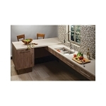 Elkay® ELUHAD311855 Lustertone™ Classic Kitchen Sink, Rectangle Shape, 13-1/2 in Left, 13-1/2 in Right L x 16 in Left, 16 in Right W Bowl x 5-3/8 in Left, 5-3/8 in Right D Bowl, 30-3/4 in L x 18-1/2 in W x 5-3/8 in H