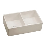 Elkay® SWUF32189WH Apron Front Sink, Rectangle Shape, 33 in W x 19-15/16 in D x 10-1/8 in H, Reinforced Base Mount, Fireclay, White, Import