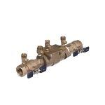 Febco® 0683040 LF850 In-Line Small Diameter Double Check Valve Assembly, 1 in Nominal, NPT End Style, Quarter-Turn Ball Valve, Cast Copper Silicon Alloy Body, Import