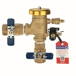 Febco® T765DBV 765 N-Pattern Pressure vacuum breaker with Freeze sensor, 3/4 in Nominal, NPT End Style, Quarter-Turn Ball Valve, Vacuum Breaker, Import