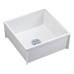 24" x 24" Mop Basin, 3" x 2" Integral Drain