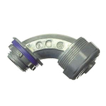 Halex 16907B Elbow Liquid Tight Multi-Piece Conduit Connector, 3/4 in Trade, 90 deg, Die Cast Zinc